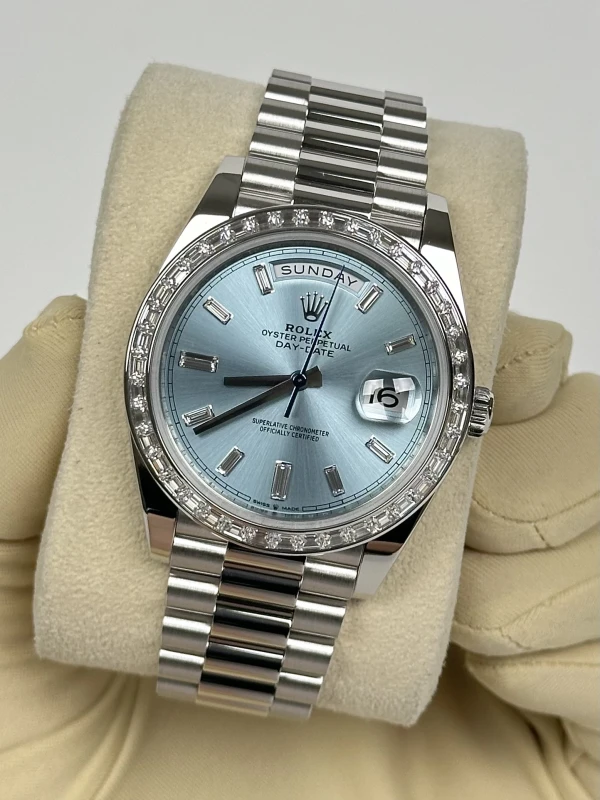 Rolex 40 MM, PLATINUM AND DIAMOND 228396tbr-0002 4