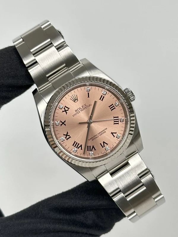 Rolex 36 mm Steel and White Gold 116034 PinkD 2