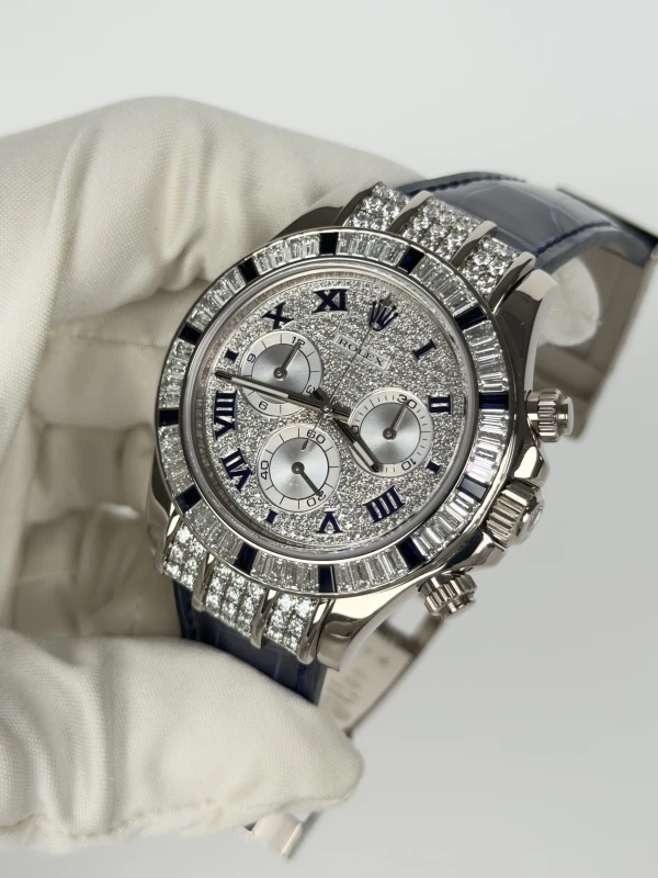 Rolex Gold Pave Diamond Baguette 11659912SA 4