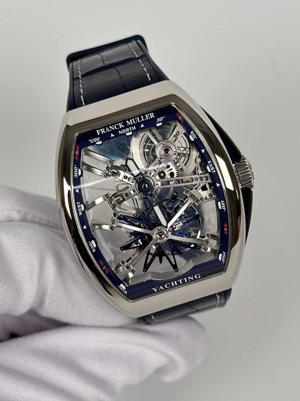 Franck Muller Tourbillon Skeleton 41 V 41 T GR CS SQT YACHT (BL) OG SK BL 3