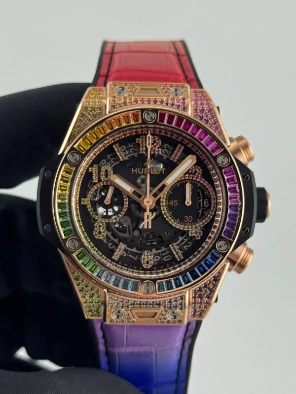 Hublot Unico King Gold Rainbow 441.OX.1118.LR.0999 3