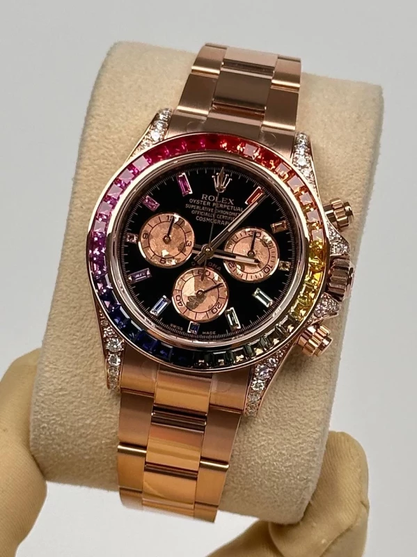 Rolex Cosmograph 40mm Everose Gold 'Rainbow' 126505XLAB 4