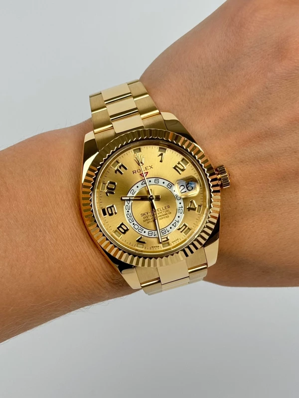 Rolex 42mm Yellow Gold 326938 Champagne 8