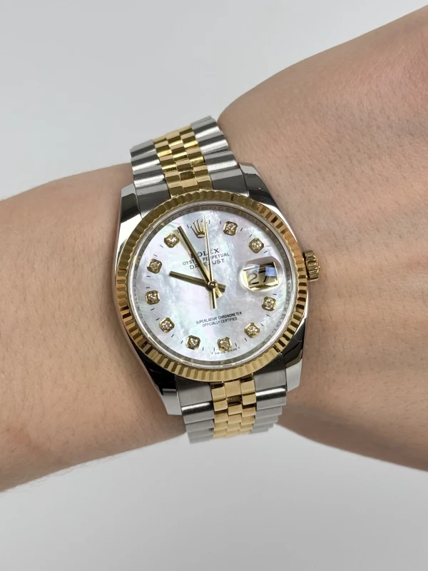 Rolex 36mm Steel and Yellow Gold  116233 7