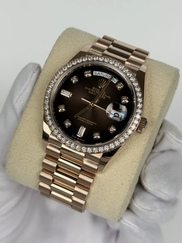 Rolex 36mm Everose Gold 128345rbr-0040 3