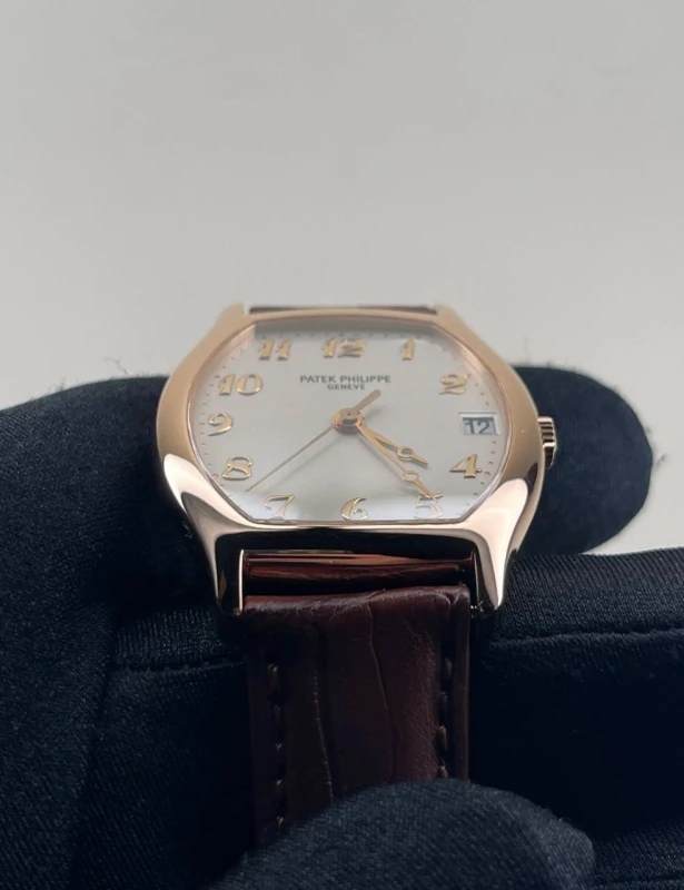 Patek Philippe Yellow Gold - on Strap with Silver Dial 5030R 4