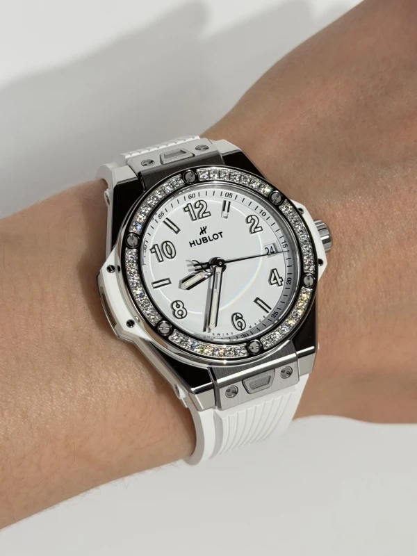 Hublot One Click Steel White Diamonds 465.SE.2010.RW.1204 7