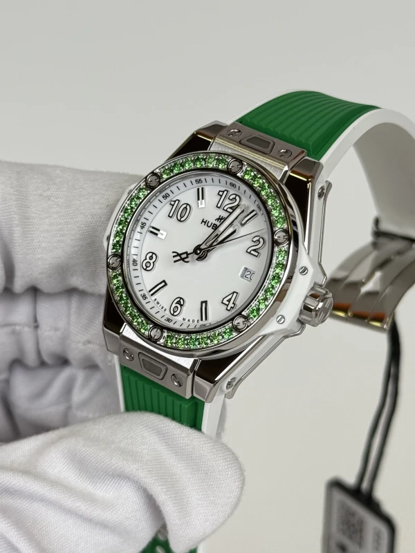 Hublot BIG BANG ONE CLICK JOYFUL STEEL APPLE GREEN 485.SG.2210.RX.1222 4