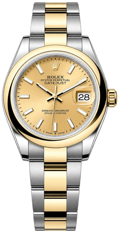 Datejust 28 mm Steel and Yellow Gold