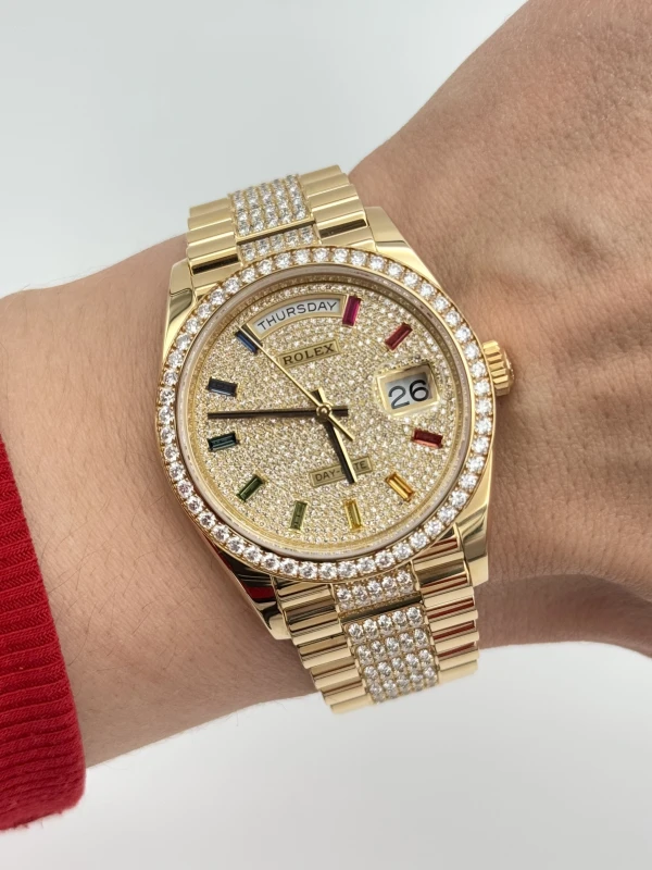 Rolex 36mm Yellow Gold 128348RBR 4