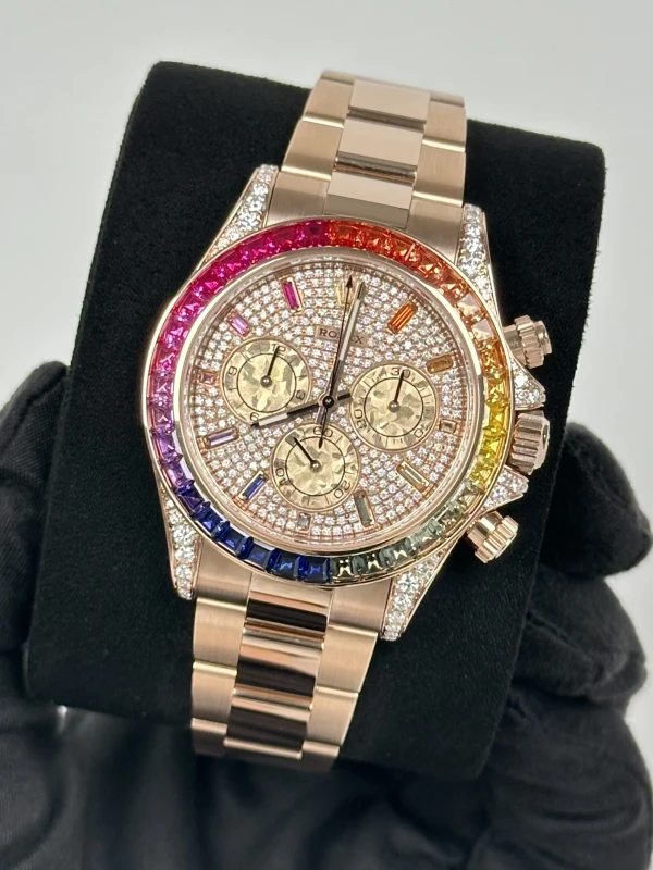 Rolex Cosmograph 40mm Everose Gold 'Rainbow' 126505XLAB 4