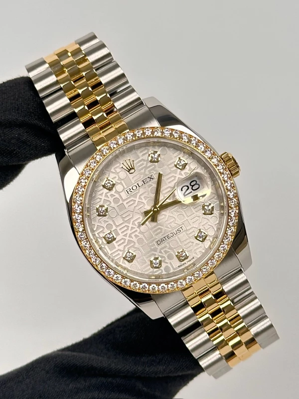Rolex 36 mm, steel, yellow gold and diamonds 116243-0035 2