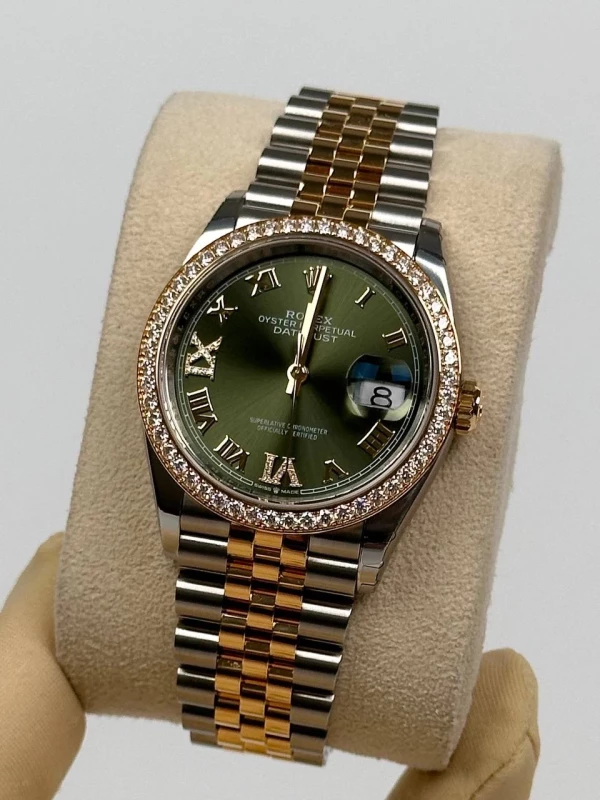 Rolex 36 mm, Oystersteel, yellow gold and diamonds 126283rbr-0011 изображение - 6