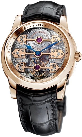 TOURBILLON WITH THREE GOLD BRIDGES