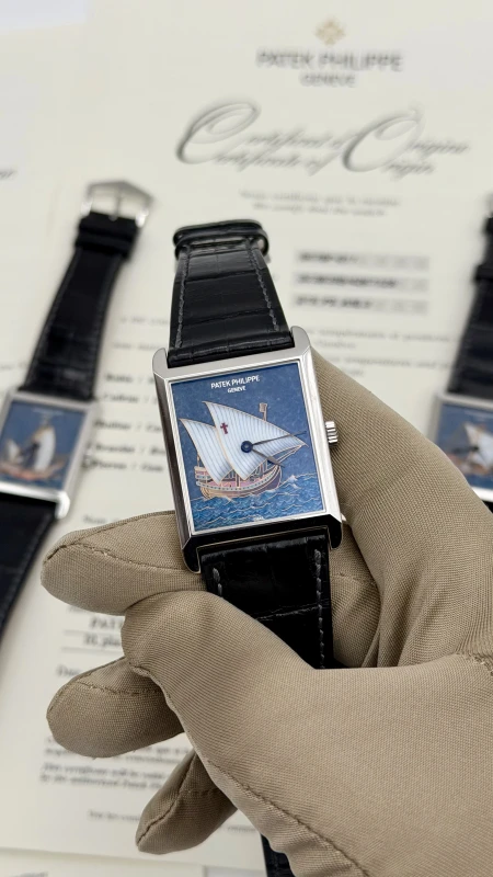 Patek Philippe Rare Handcrafts with Cloisonné Enamel Barque 5076P Set 8