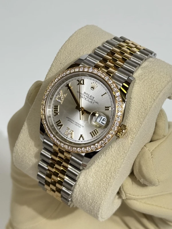 Rolex 36 mm, Oystersteel, yellow gold and diamonds 126283rbr-0017 3