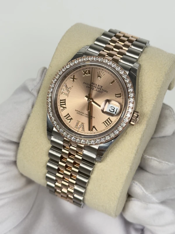 Rolex 36 mm, Oystersteel, Everose gold and diamonds 126281rbr-0015 3