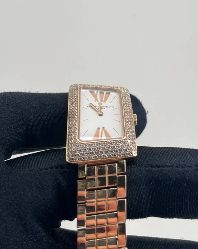 Vacheron Constantin Cambree Small Model Paved Gold Bracelet 25515/U01R-9254 4