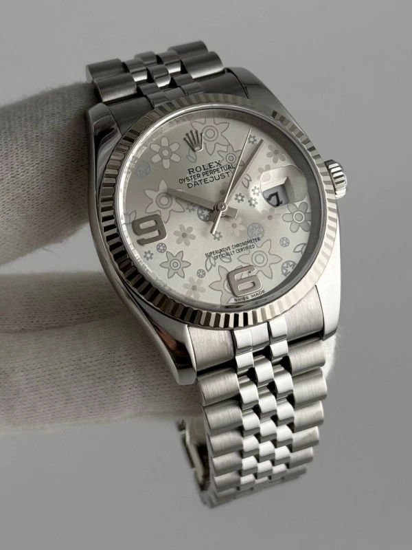 Rolex 36 mm, steel and white gold 116234-0118 3