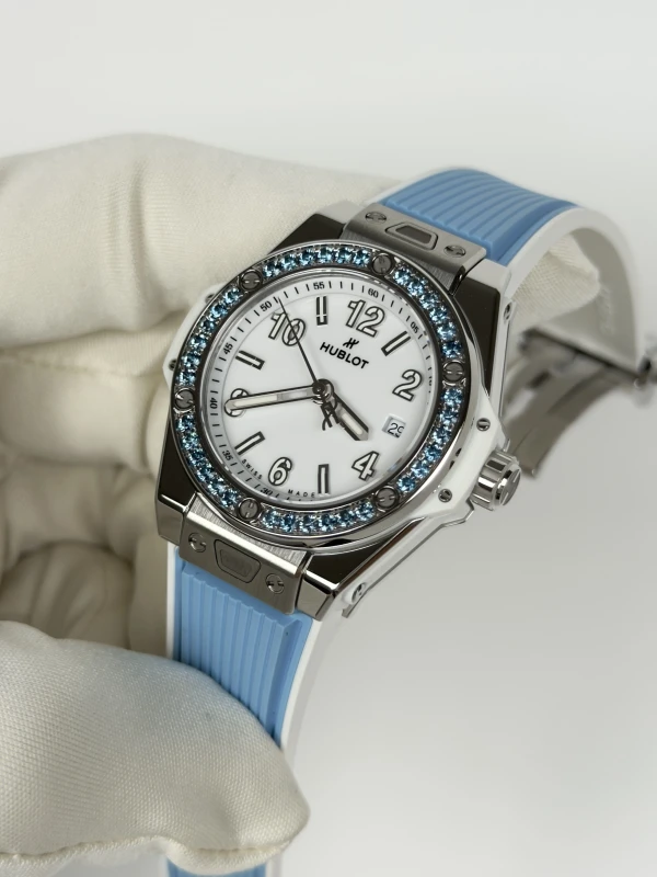Hublot JOYFUL STEEL SKY BLUE 485.SL.2210.RX.1207 3