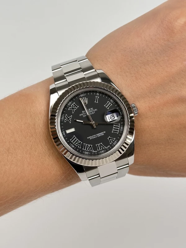 Rolex II 41mm Steel and White Gold 116334 bkrio 8