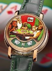Montre A Tact Or Rose Poker