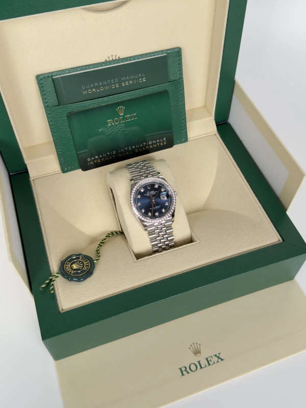 Rolex 36mm Steel and White Gold 126284rbr-0029 5