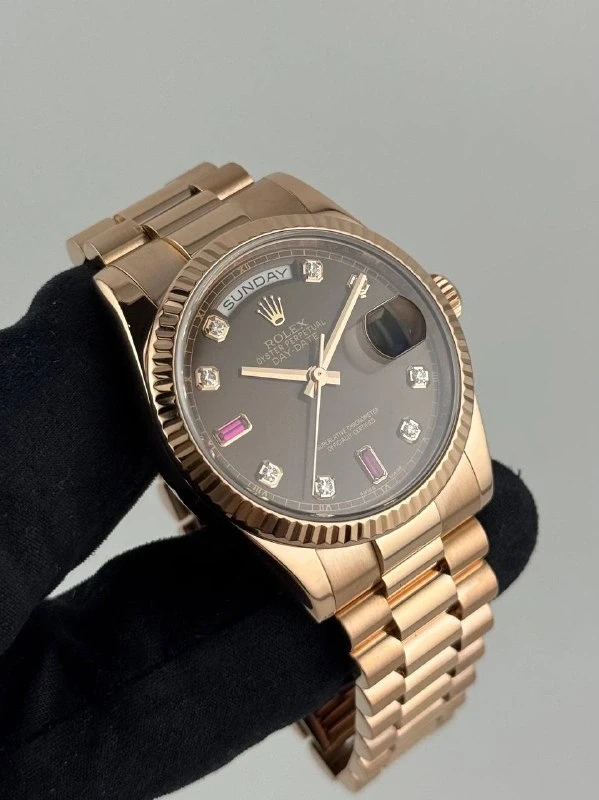 Rolex 36MM EVEROSE GOLD 118235F-0093 3