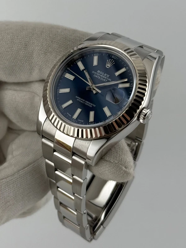 Rolex  II 41mm Steel and White Gold 116334 blio 3