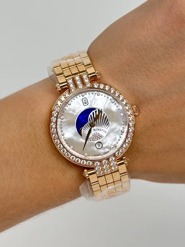Harry Winston Moon Phase 36mm PRNQMP36RR003 8