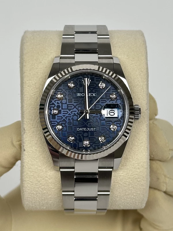 Rolex 36mm Steel and White Gold 126234-0012 2