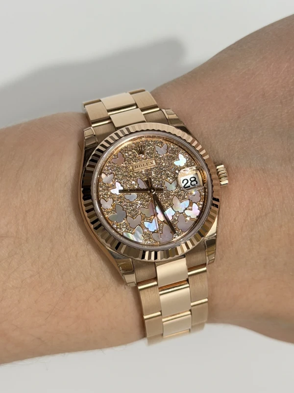 Rolex 31mm Everose Gold 278275-0020 6