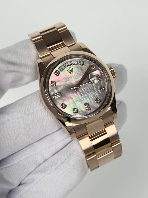 Rolex 36 mm, Everose gold 118205 2