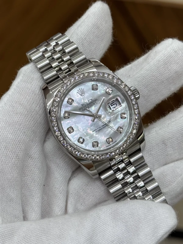 Rolex 36mm Steel and White Gold 116244-0011 2