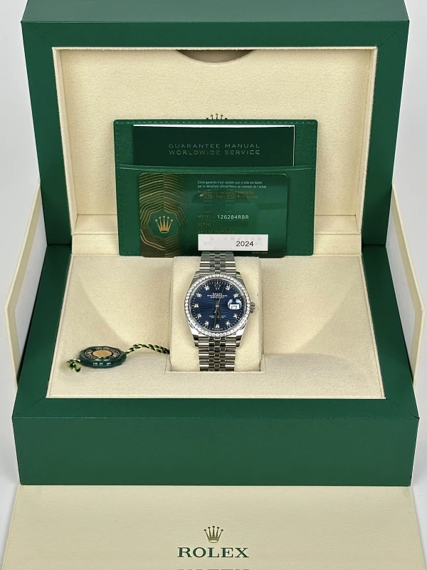 Rolex 36mm Steel and White Gold 126284rbr-0049 5