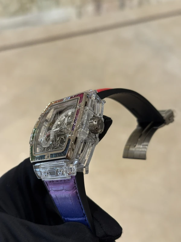 Hublot Spirit of Big Bang Tourbillon Sapphire Rainbow 645.JX.5120.RT.4099 4