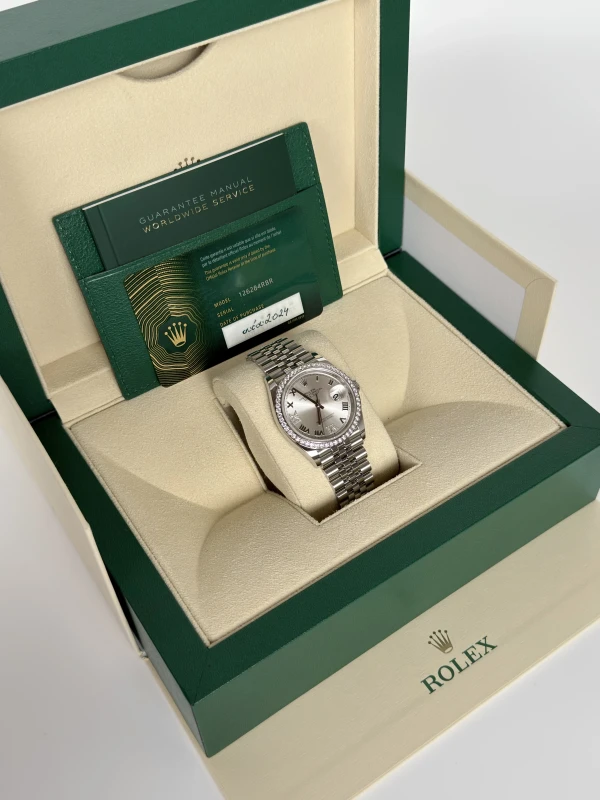 Rolex 36mm Steel and White Gold 126284RBR-0021 5