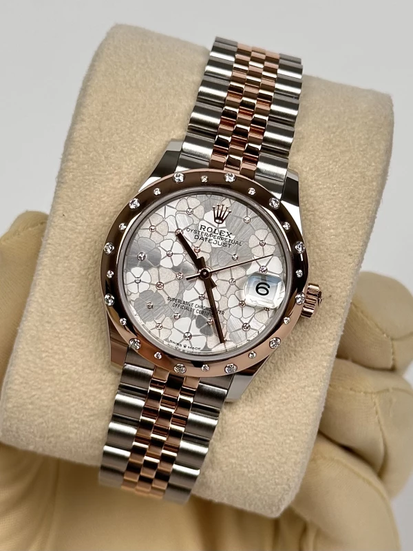 Rolex 31 MM, OYSTERSTEEL, EVEROSE GOLD ANDDIAMONDS 278341rbr-0032 4