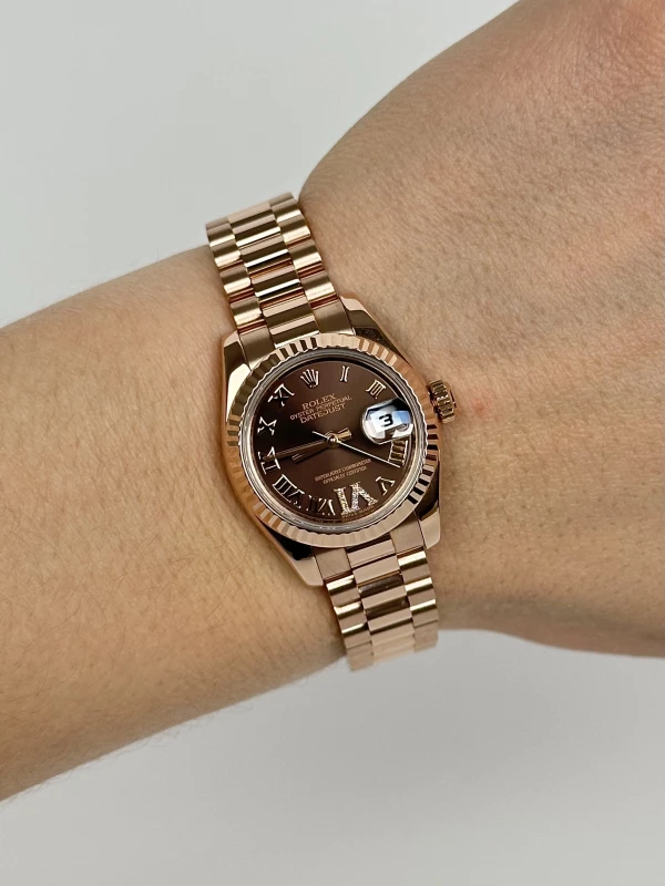 Rolex Lady-Datejust 26mm Everose Gold 179175 7