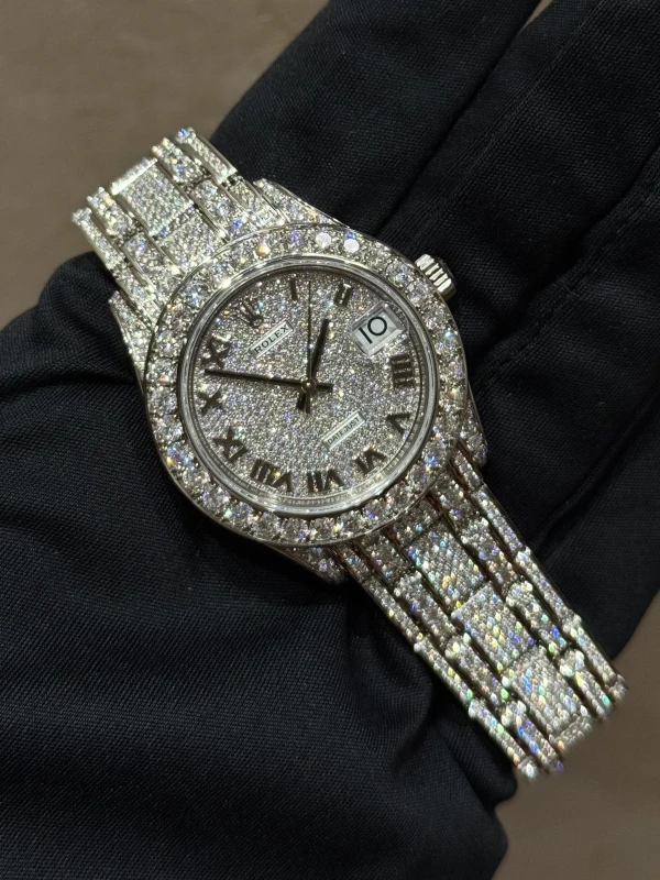 Rolex Ladies Pearlmaster White Gold 34 mm  81409rbr-0001 2