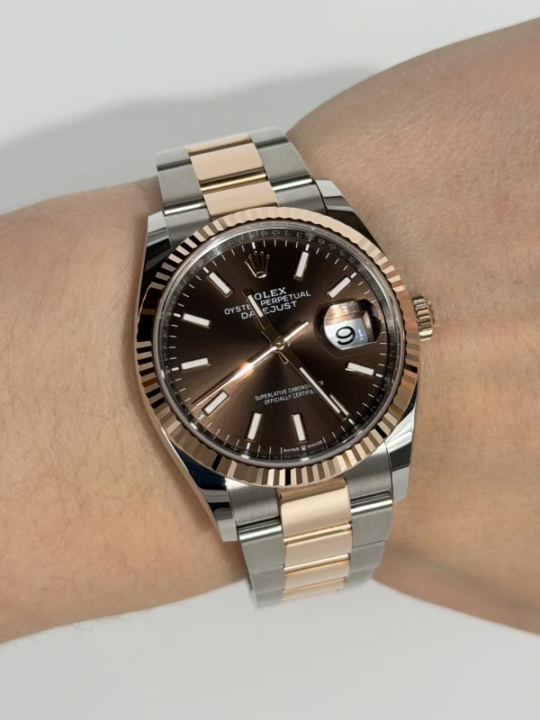 Rolex 36mm Steel and Everose Gold 126231-0044 4