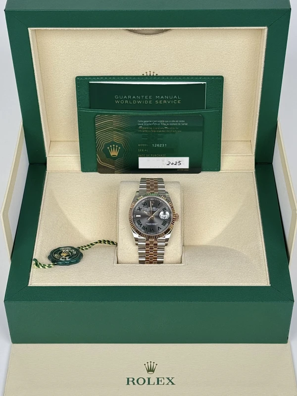 Rolex 36mm Steel and Everose Gold 126231-0029 5