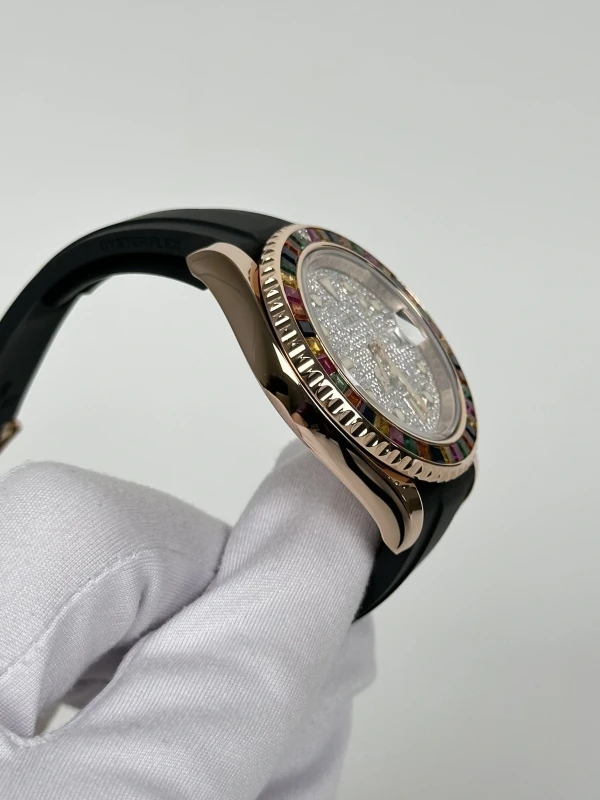 Rolex 40 mm Rainbow Rose Gold 116655 5