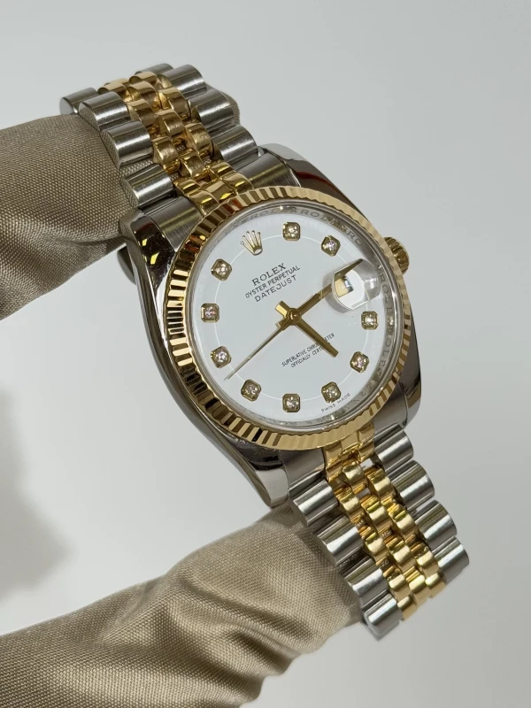 Rolex 36mm Steel and Yellow Gold 116233 WHTDJ 2