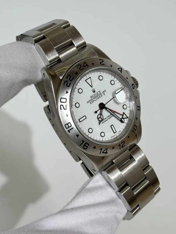 Rolex II DATE STAINLESS 16570-White 2