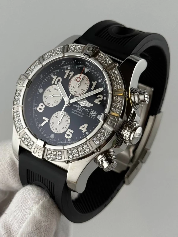 Breitling Chrono Super Avenger Steel 48 A13370 3