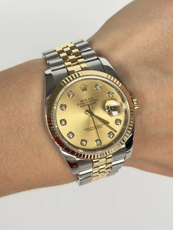 Rolex 36mm Steel and Yellow Gold 16233 chdj 4
