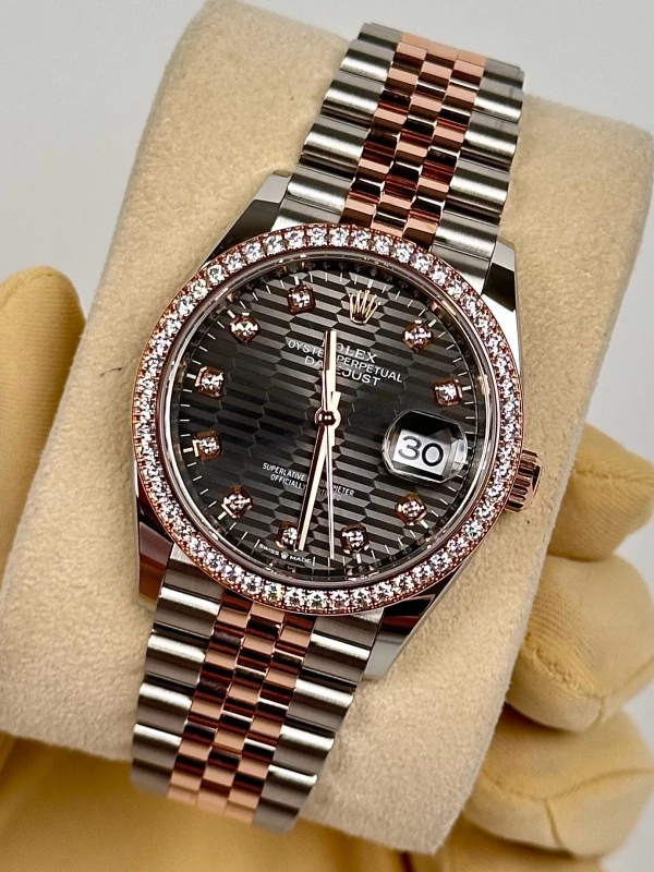 Rolex Datejust 36mm Steel and Everose Gold 126281rbr-0029 4