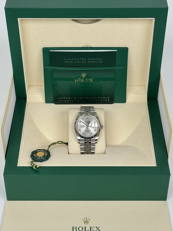 Rolex 36mm Steel and White Gold 126234-0029 5