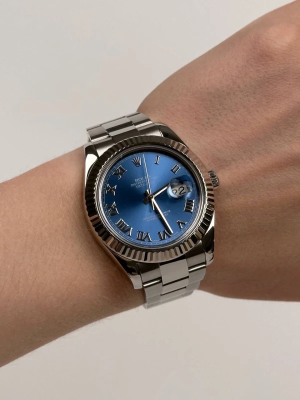 Rolex  II 41mm Steel and White Gold  116334 blro 8